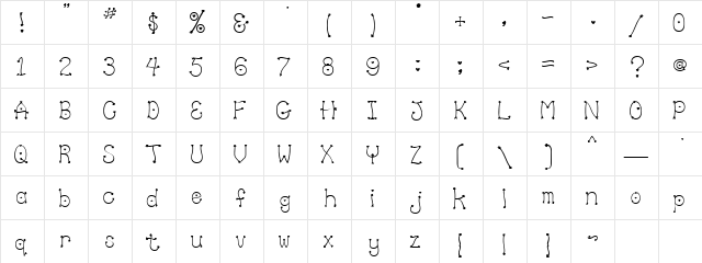 Clipz Cupid Regular  glyph index
