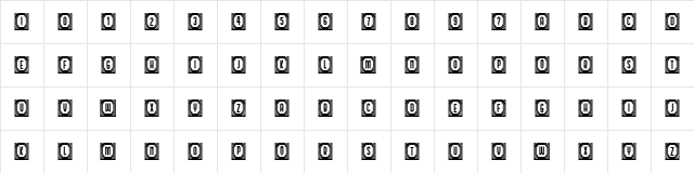 Capitalismo 10 Regular  glyph index