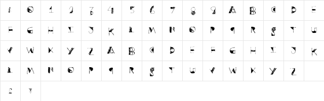 Postructure Regular  glyph index