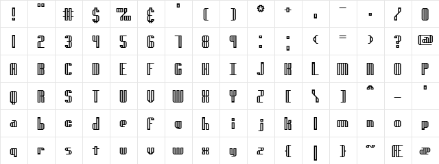 genotype H (BRK) Normal  glyph index