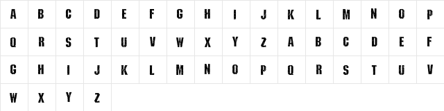 WHY Regular  glyph index