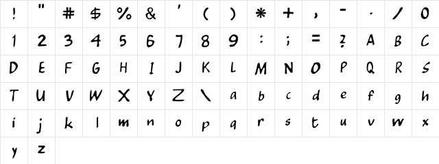 Tintin _Dialogue  glyph index