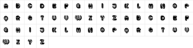 Basket Regular  glyph index