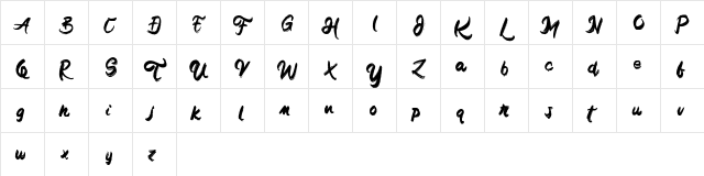 Kronos FREE Regular  glyph index