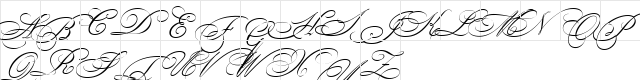 Bickham Script MM Regular  glyph index