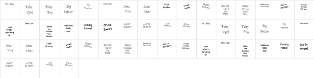 KR Scrappin Babies Regular  glyph index