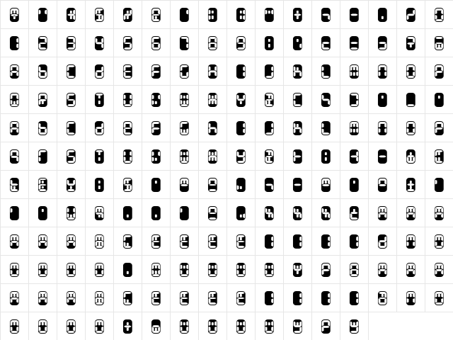 Readout Medium  glyph index