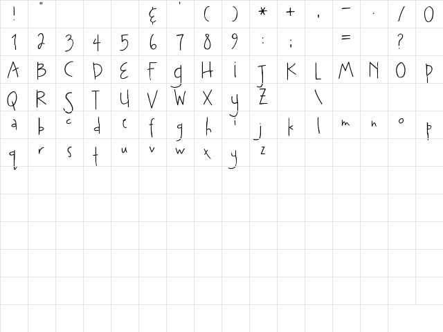 2Peas Ditzy 2Peas Ditzy  glyph index