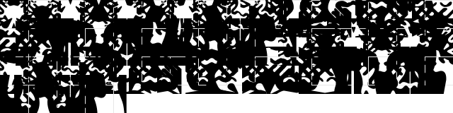 ObeyRorschach Regular  glyph index