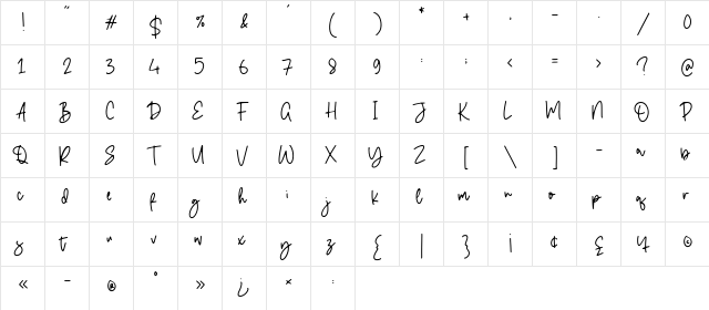 Double Diamond Regular  glyph index
