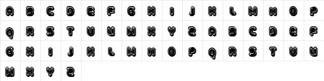 Cables Bold  glyph index