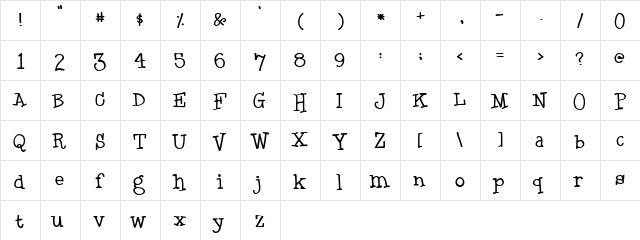 Black boys on mopeds Regular  glyph index