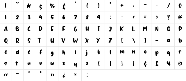 championa Regular  glyph index