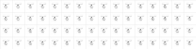 Boulenoel Medium  glyph index