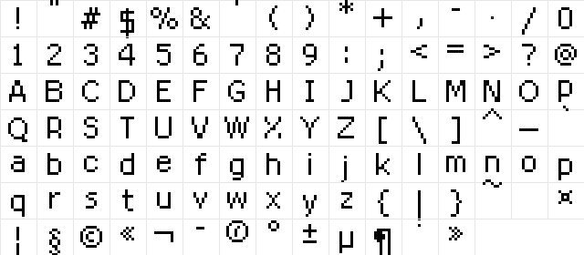 RittswoodRedStar_8 RittswoodRedStar Regular_8  glyph index
