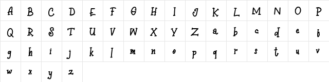 Eathoc FREE Regular  glyph index
