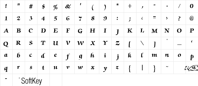ChancesAre Bold Regular  glyph index
