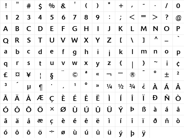 DeltaJaeger-Book Book  glyph index