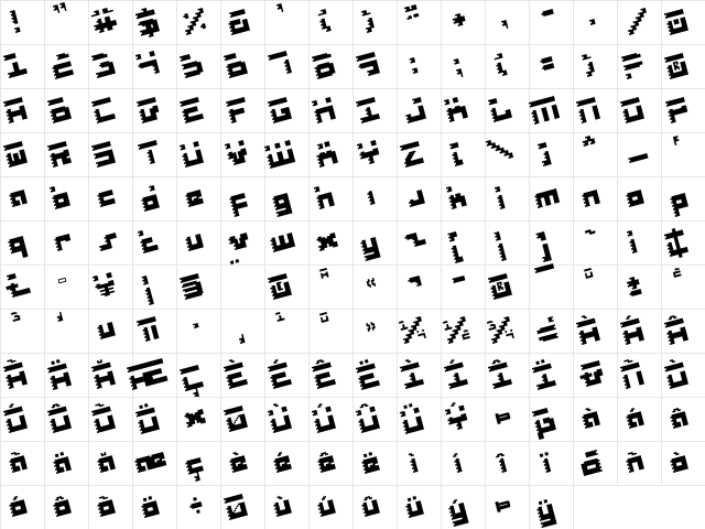 Roid Rage Rotate Rotate  glyph index