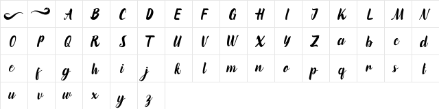 marinto Regular  glyph index