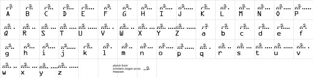 pf_MC morse_Vietnam_POWs_1965 S Regular  glyph index