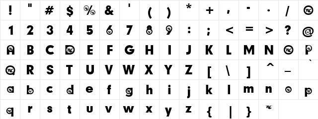 Air Cooler Regular  glyph index