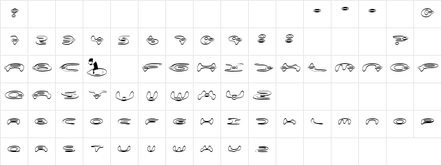 Name Plato Hollow Regular  glyph index