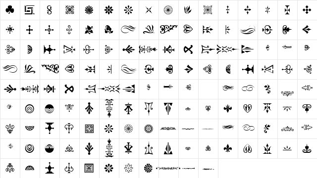 Ornament_TM Normal  glyph index