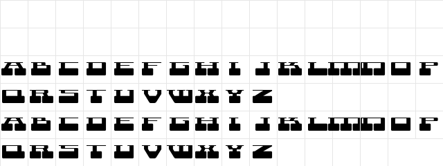 Rainy Dots Regular  glyph index