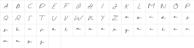 Gandhewa Signature Regular  glyph index