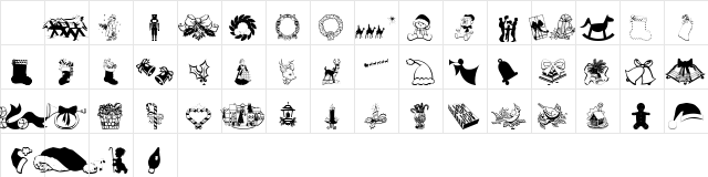 WM-Christmas2 Regular  glyph index