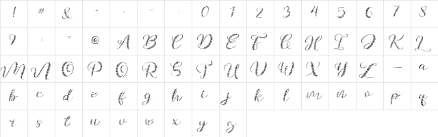 Galea Regular  glyph index