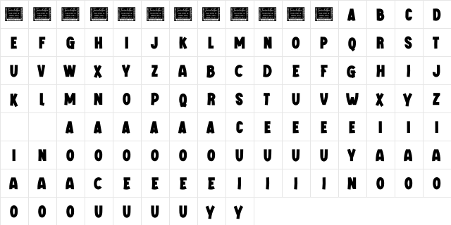 GAMKING Personal Use  glyph index