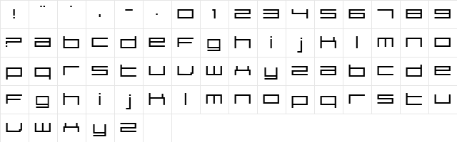 SirClive Regular  glyph index