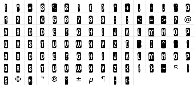 a_AlternaTitulCmJgg Regular  glyph index