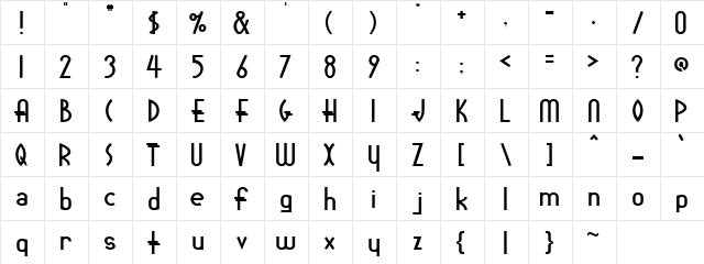 GK Soft Regular  glyph index