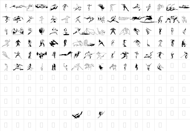 DF Energetics Plain  glyph index
