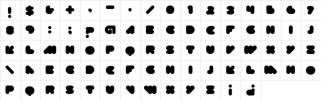 DISKOPIA2.0 Black  glyph index