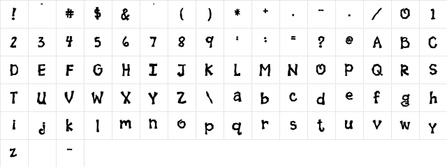 2Peas Rocky Road 2Peas Rocky Road  glyph index