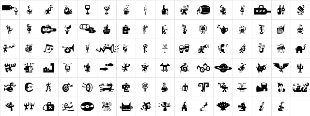 Bartalk Medium  glyph index