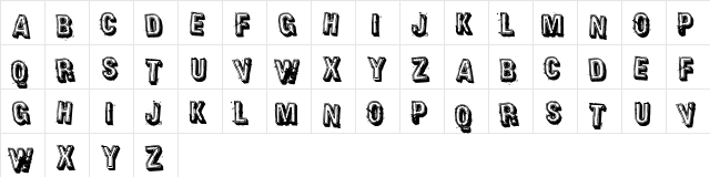 Heavy Rotation Regular  glyph index