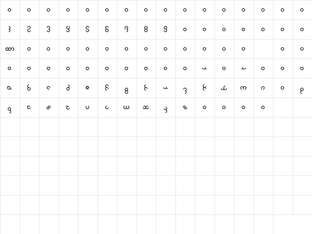 Z_metalflame Regular  glyph index