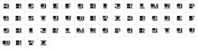 Kino Regular  glyph index