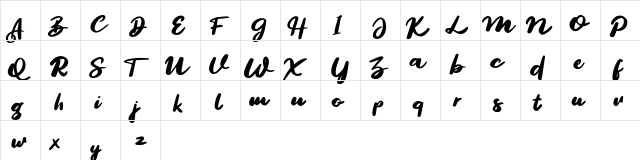 Segoul FREE Regular  glyph index