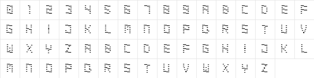 Dematerialise Thin  glyph index