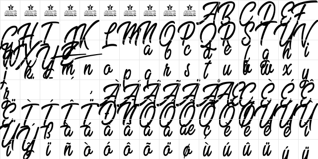 Sweet Easy Personal Use Regular  glyph index