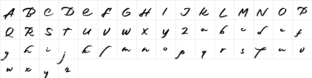 Dethars FREE Regular  glyph index
