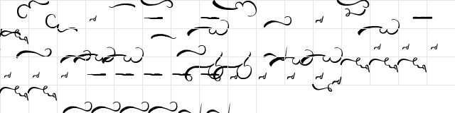 Aisy Khadijah Swashed Regular  glyph index