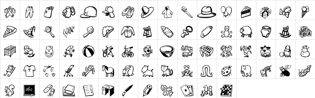 DF Tot Spots ITC Regular  glyph index