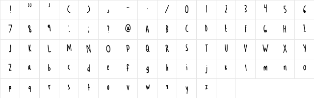 Yeet Regular  glyph index